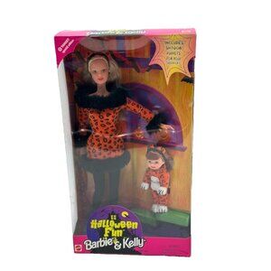 VINTAGE 1998 Mattel HALLOWEEN FUN BARBIE & AND KELLY MATTEL 23460 NIB NRFB